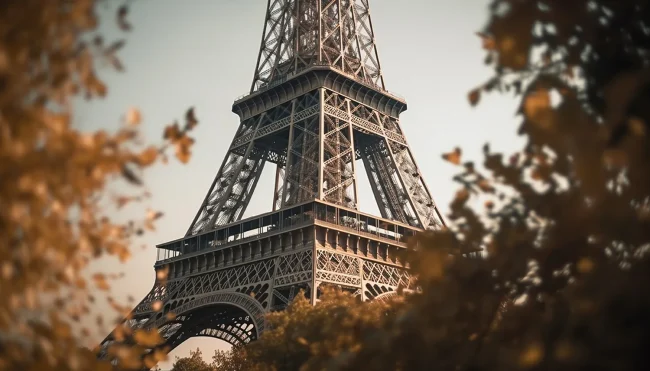 eiffel-tower-french-elegance-steel-construction-majestic-generated-by-ai